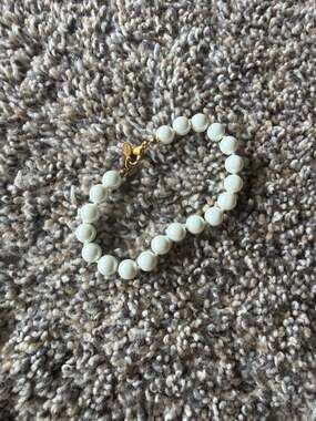 Winard Vintage Faux Pearl Bracelet with 14K Gold Filled Clasp